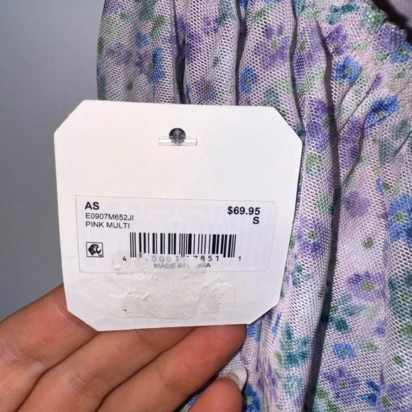 Altard State Floral Halter Rose Purple & Blue Dress Size Small πππ NWT π€ - Picture 5 of 5